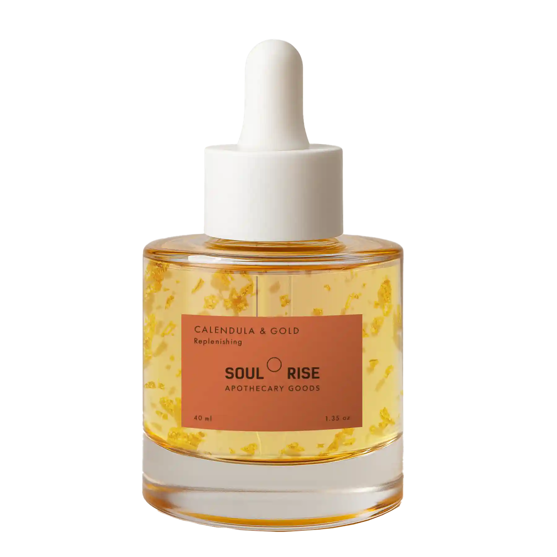 Caléndula y Oro 24 K - Aceite facial y corporal para cuidado de la piel en gotero de 40 ml