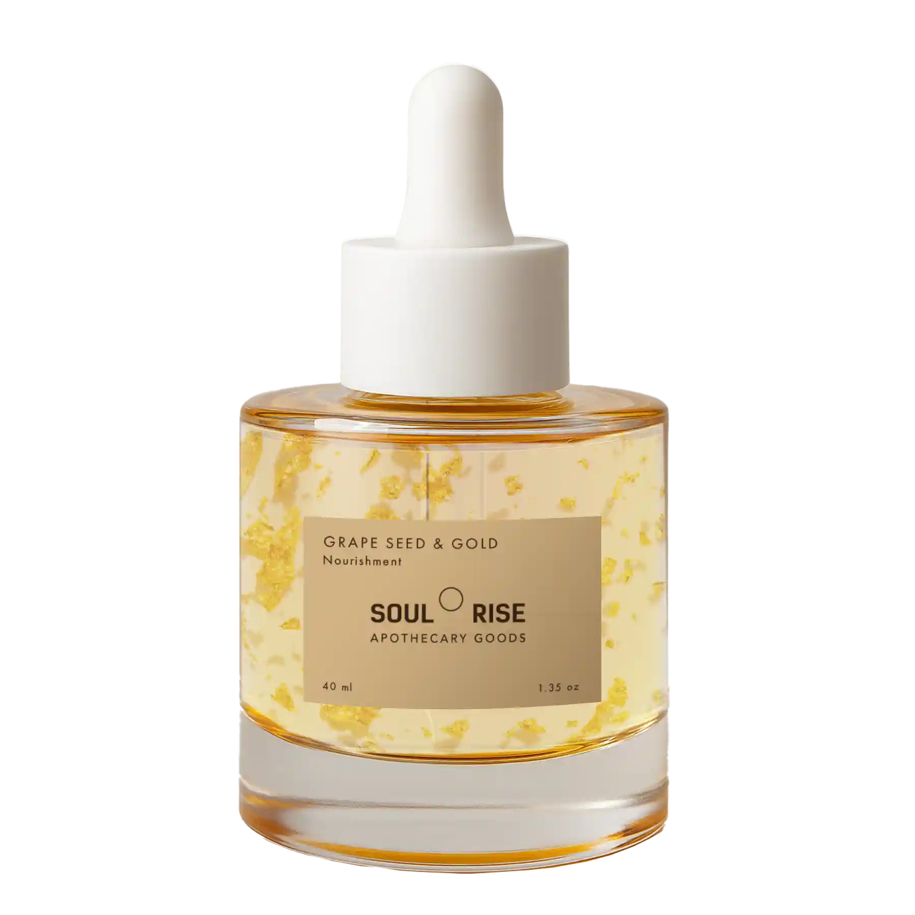 Semilla de Uva y Oro 24 K - Aceite facial y corporal para cuidado de la piel en gotero de 40 ml