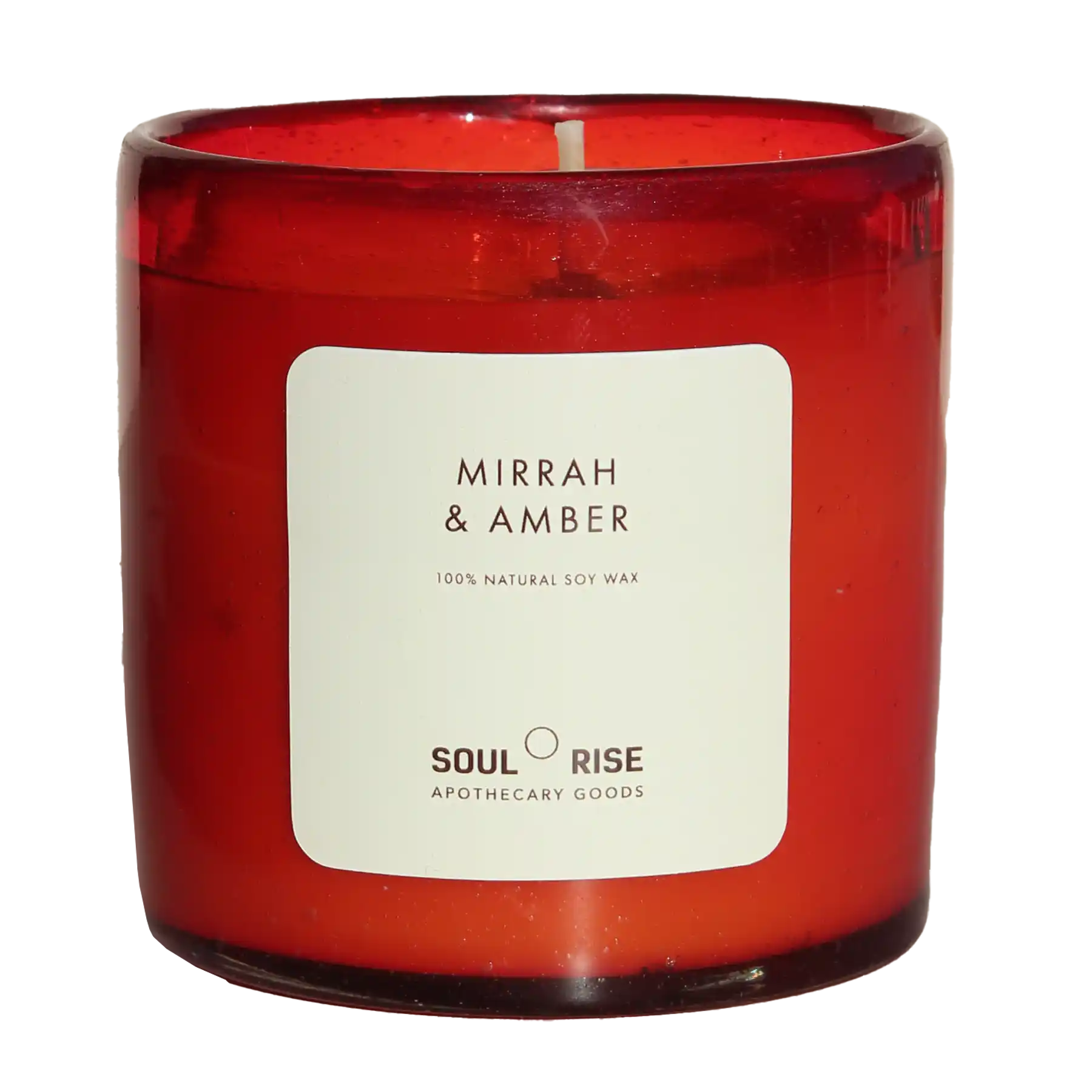 Vela de Mirra y Ámbar - Cera de soya natural
