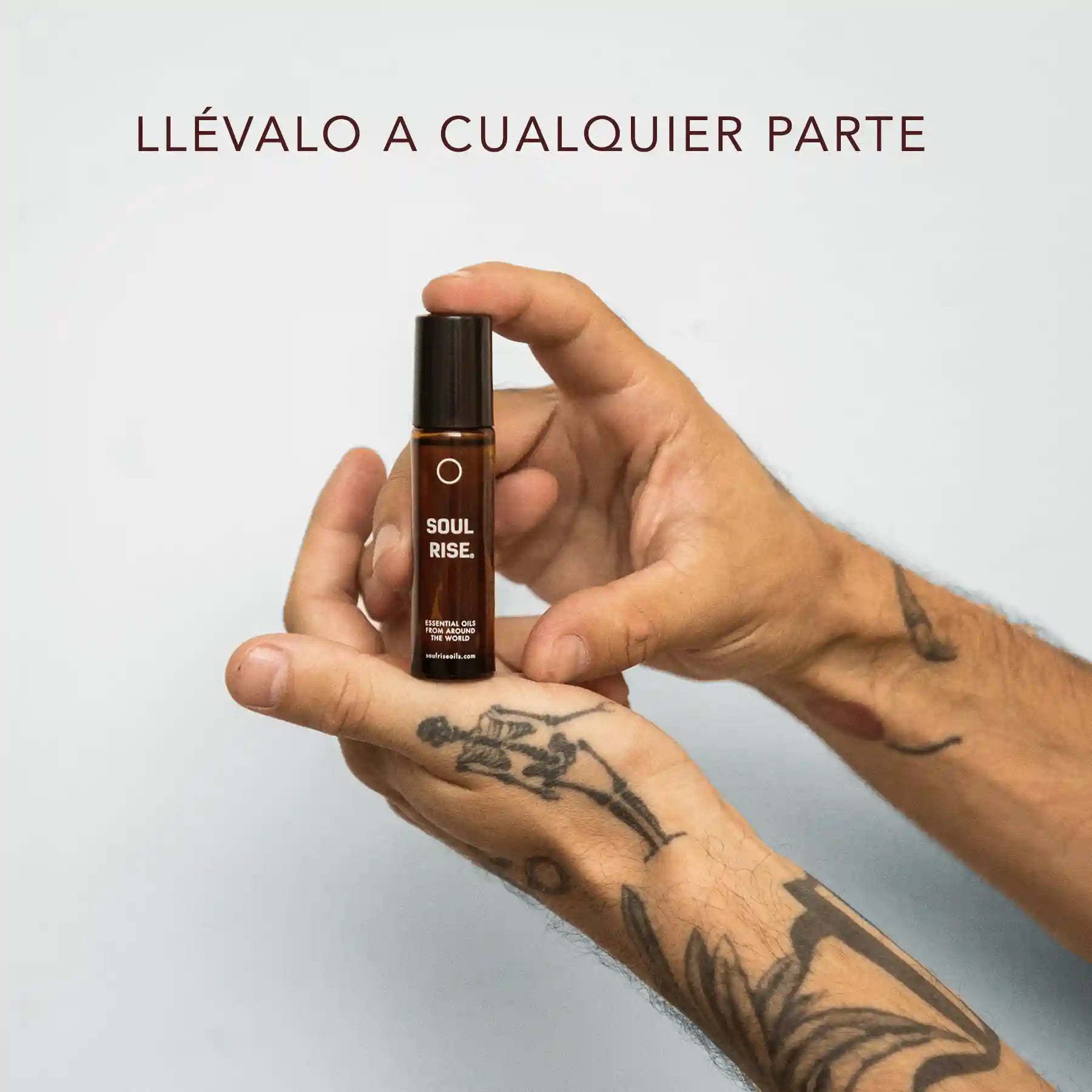 Kit para barba de 4 aceites esenciales puros en Roll-On: Cedro, Pachuli, Romero y Menta
