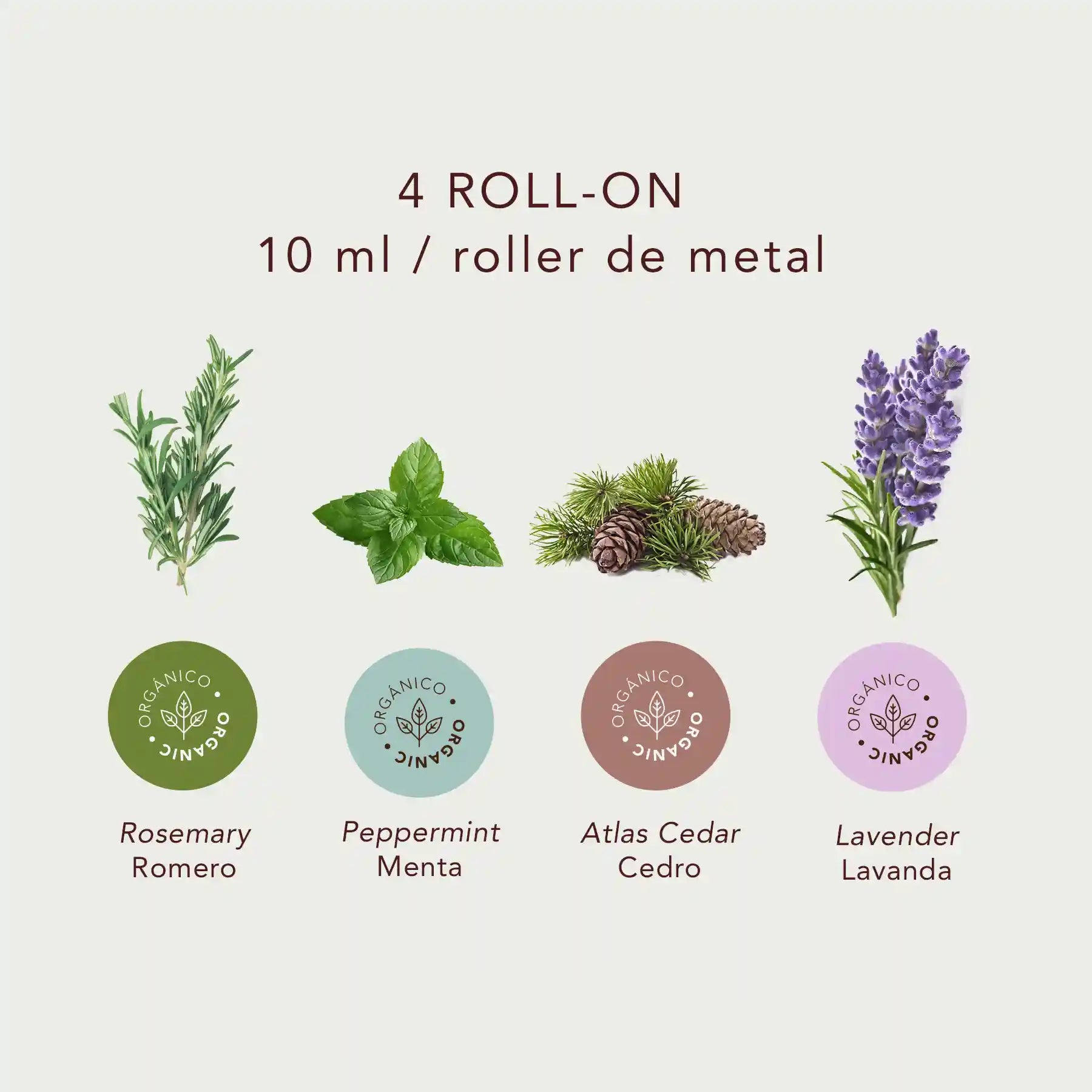 Kit de aceites esenciales para runners - 4 Roll-ons