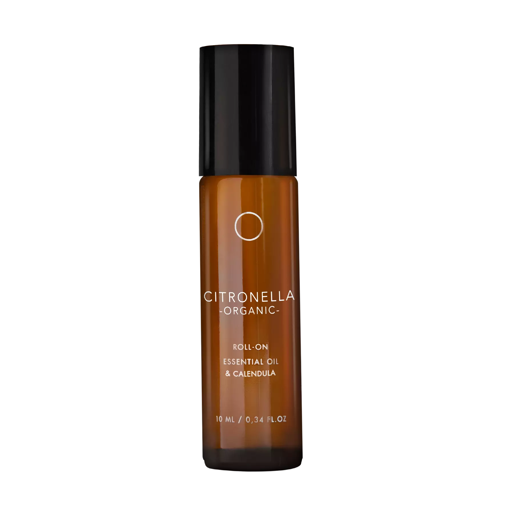 Citronela Orgánica: Aceite esencial en Roll-on (10ml) con extracto de caléndula, almendras y Vitamina E, textura ligera