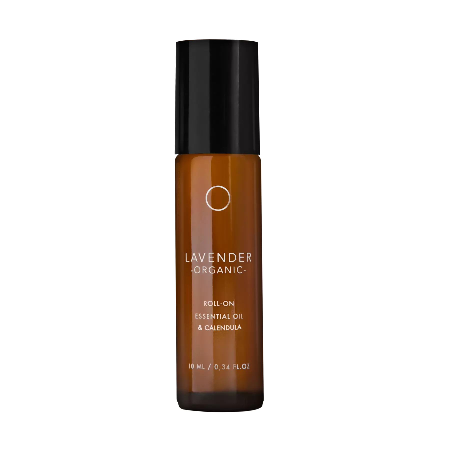 Lavanda Orgánica: Aceite esencial en Roll-on (10ml) con extracto de caléndula, almendras y Vitamina E, textura ligera