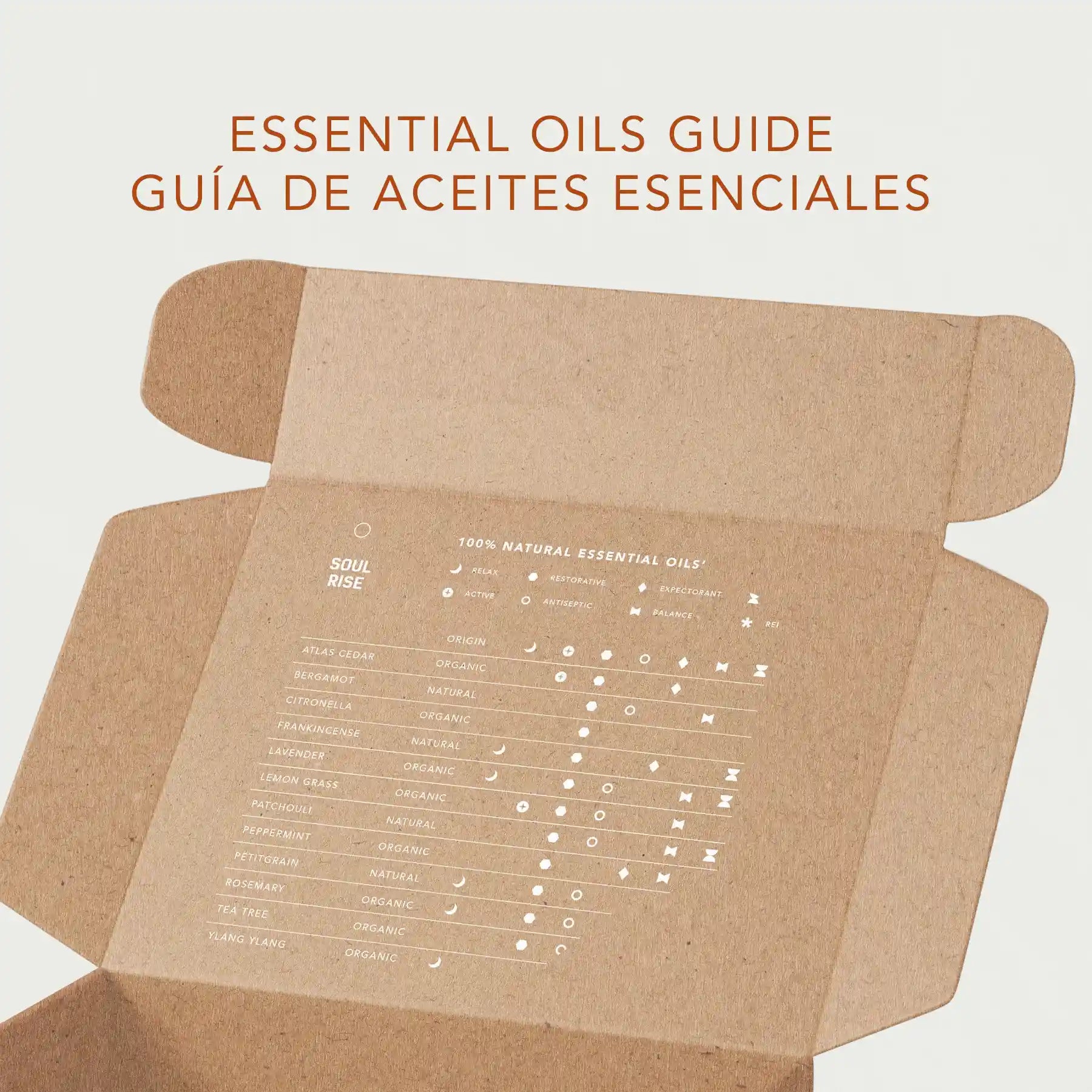 Kit de 11 aceites esenciales en gotero de 5ml Soul Rise, 100% natural, puro y concentrado