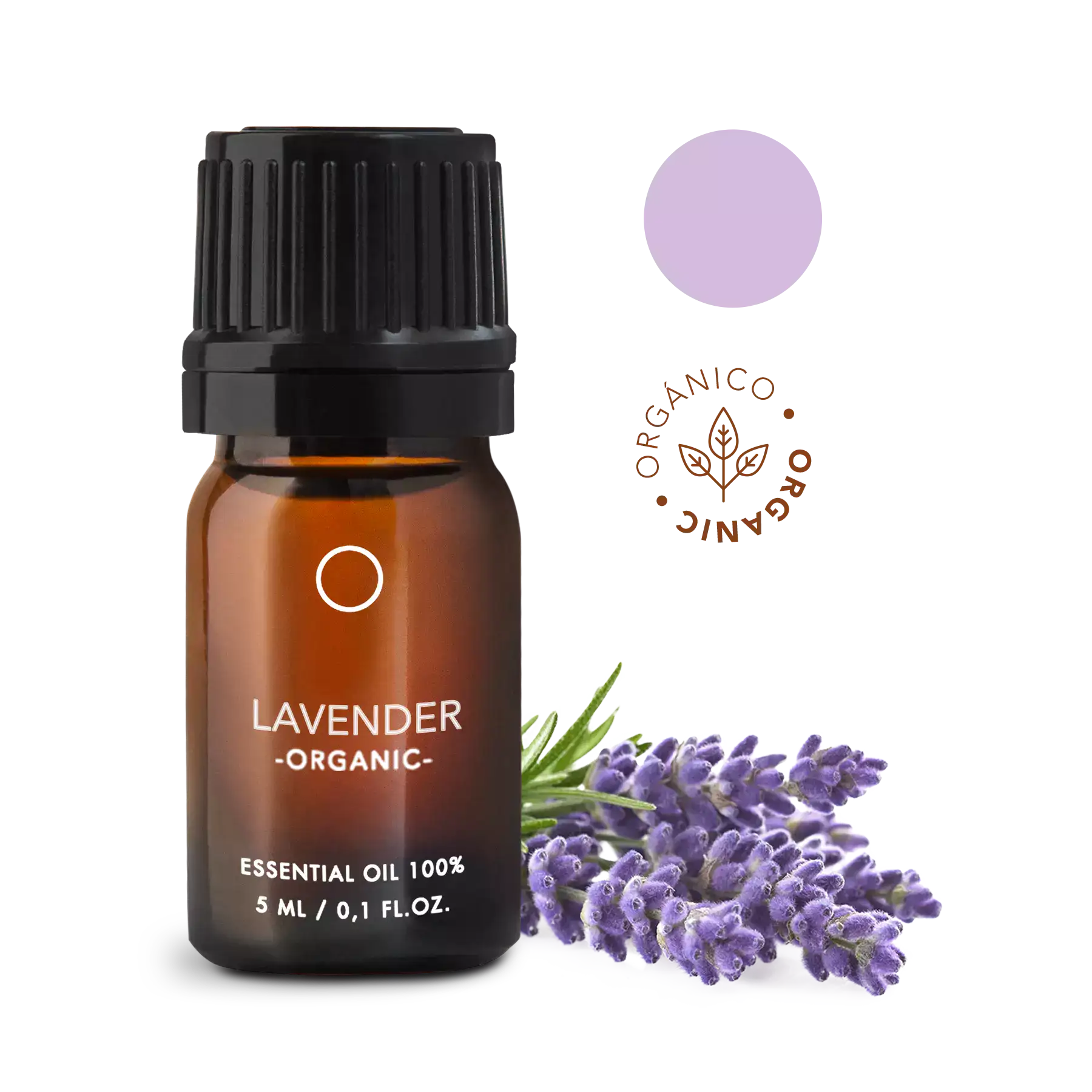 Lavanda Orgánica: Aceite esencial en gotero (5ml)