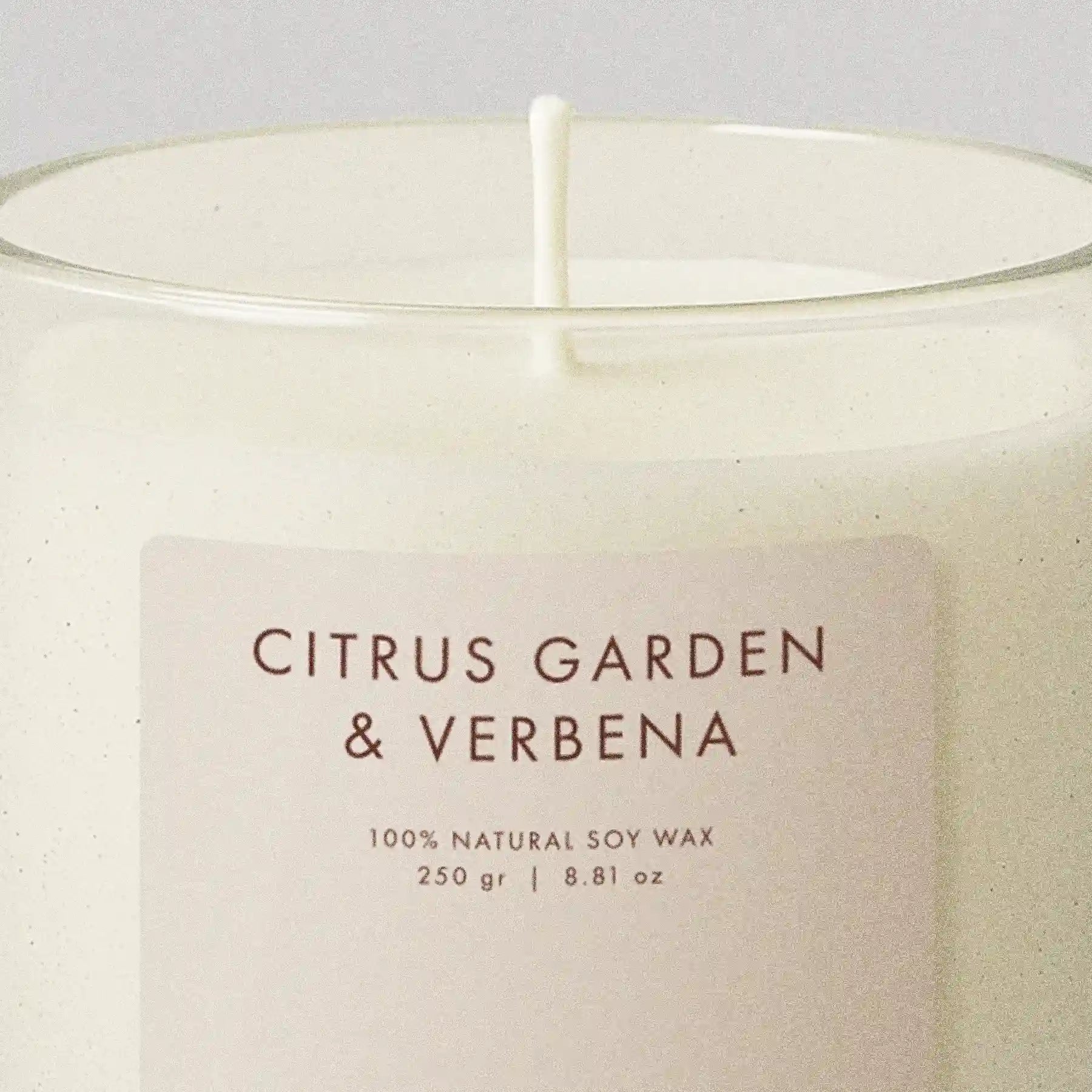 Vela de Cítricos y Verbena - Cera de soya natural
