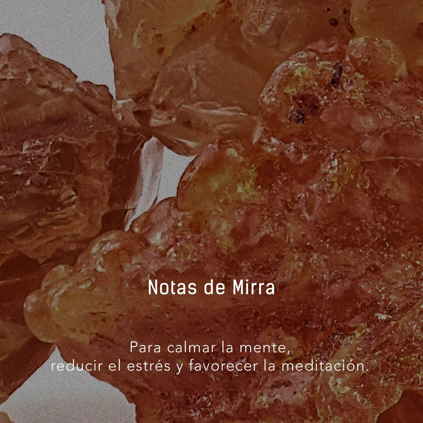 Vela de Mirra y Ámbar - Cera de soya natural