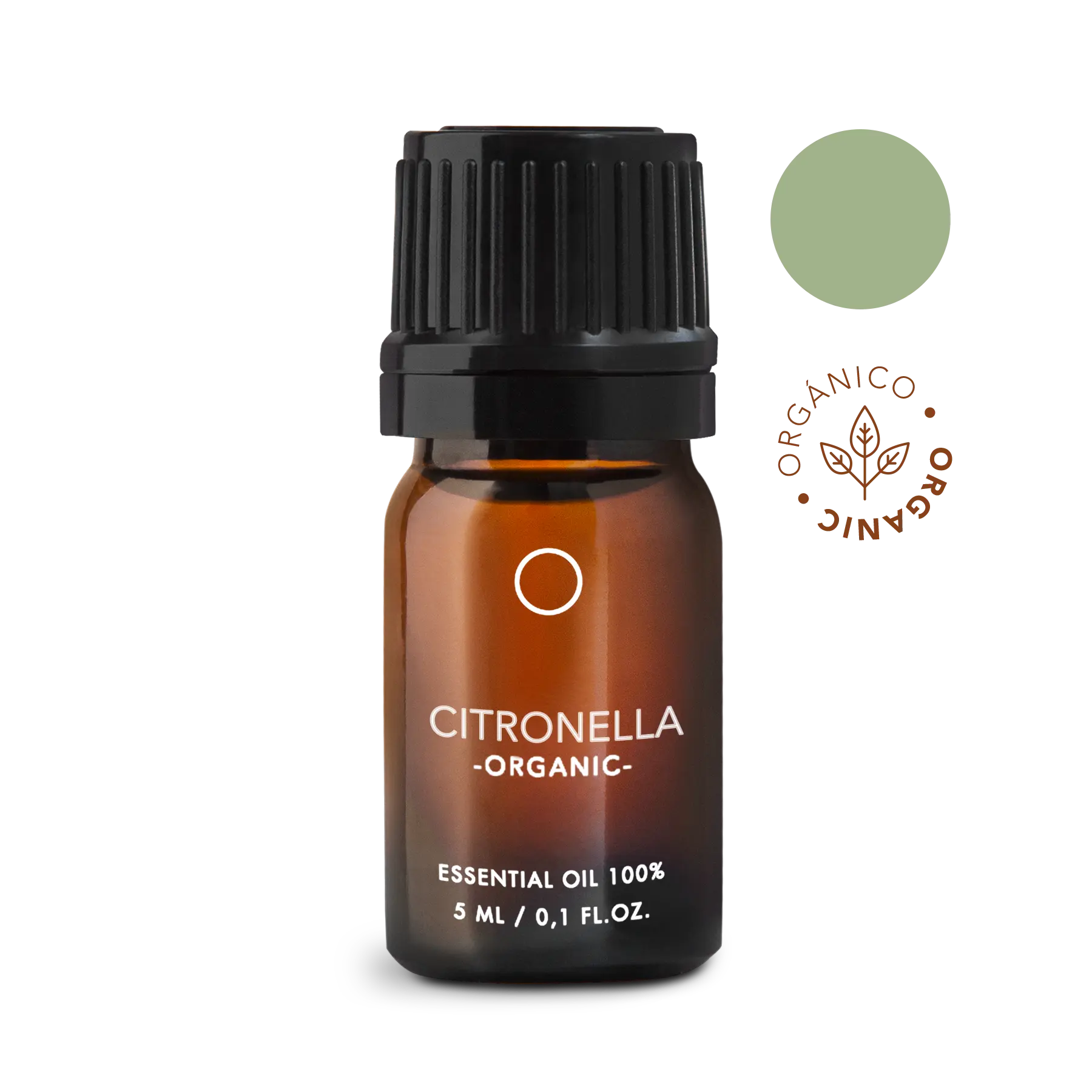 Citronela Orgánica: Aceite esencial en gotero (5ml)